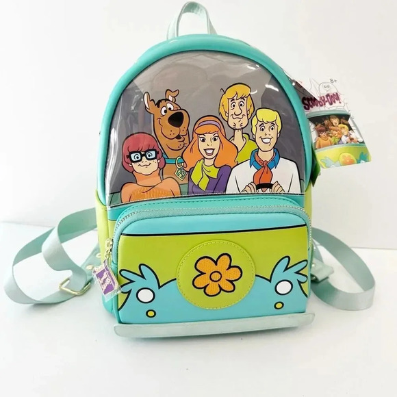 SCOOBY DOO Loungefly Mystery Machine Mini Backpack GLOW IN THE DARK - Picture 1 of 4
